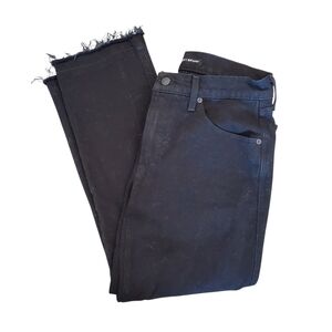 Lucky Brand Womens Mid Rise Straight Leg Ankle Jeans Lucky Black Chew 4/27